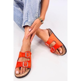 Sandale Tongs en liège Ponses Orange - Inello 1