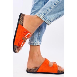 Sandale Tongs en liège Ponses Orange - Inello 2