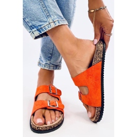 Sandale Tongs en liège Ponses Orange - Inello 3