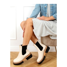 Bottines Chelsea crème femme NS228P Beige - Inello 2 Bottines Chelsea crème femme NS228P Beige - Inello 2