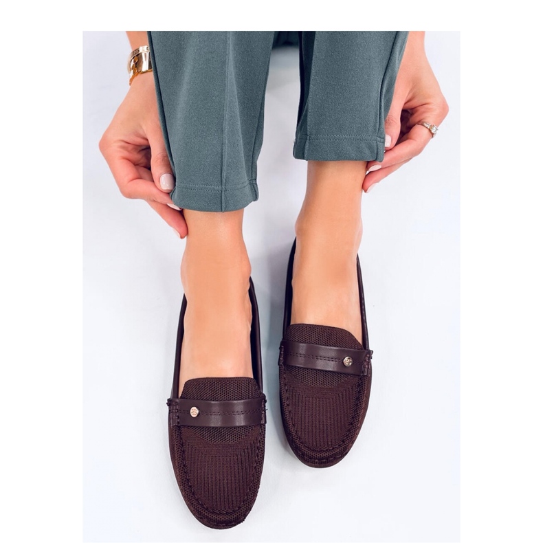 Mocassins souples pour femmes Yuriko Marrone - Inello brun 1