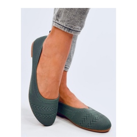 Ballerines tricotées Newey Vert - Inello 1