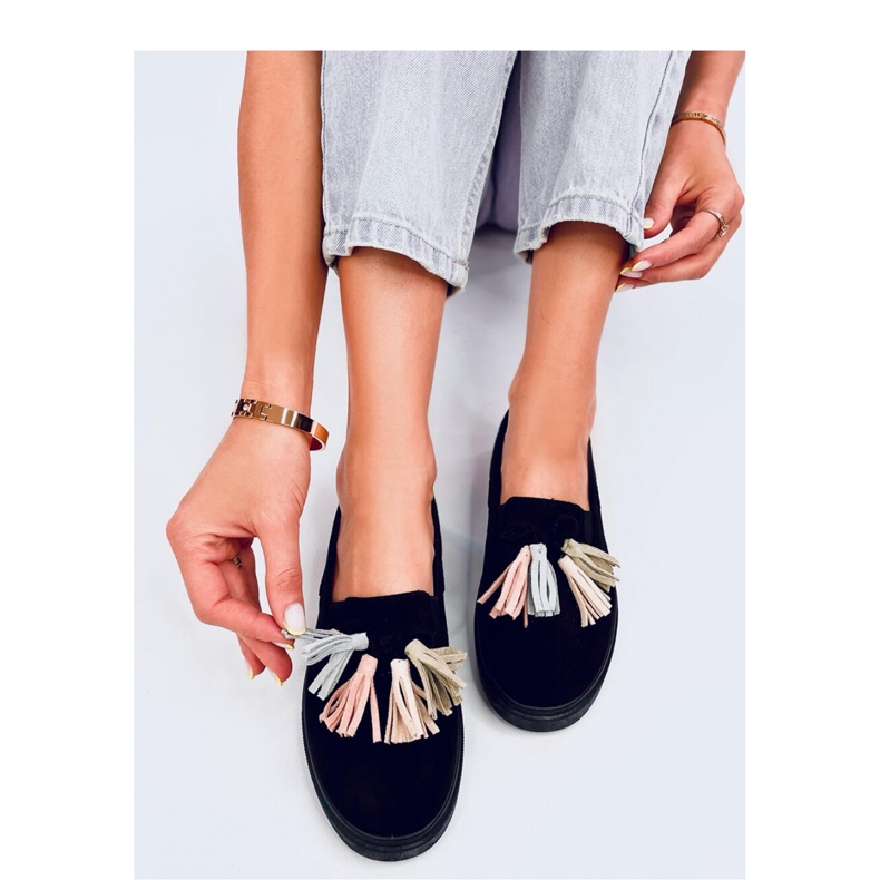 Mocassins à franges Krauss Blackcolor - Inello noir 1