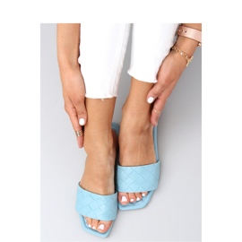 Sandale Tongs à semelle carrée Sahar LT.BLUE - Inello bleu 1