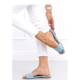 Sandale Tongs à semelle carrée Sahar LT.BLUE - Inello bleu 2