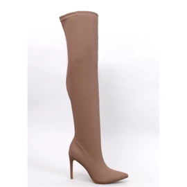 Dearica Bottines à talons aiguilles kaki - Inello brun 1