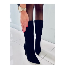 Bottines aiguilles classiques en daim Marissa Noir - Inello le noir 1