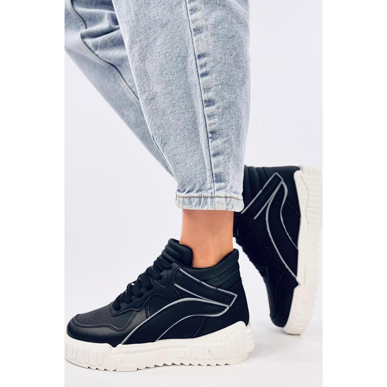 Gahine Baskets montantes noires - Inello le noir 1