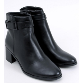 Dolores Bottines à talons noires - Inello le noir 1