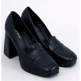 Entee Mocassins à talons noirs - Inello le noir 1