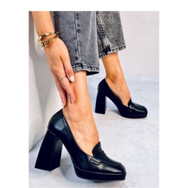 Entee Mocassins à talons noirs - Inello le noir 2