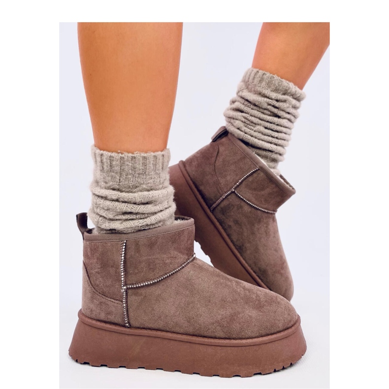 Rodmans Chaussures plateforme courtes kaki - Inello brun 1