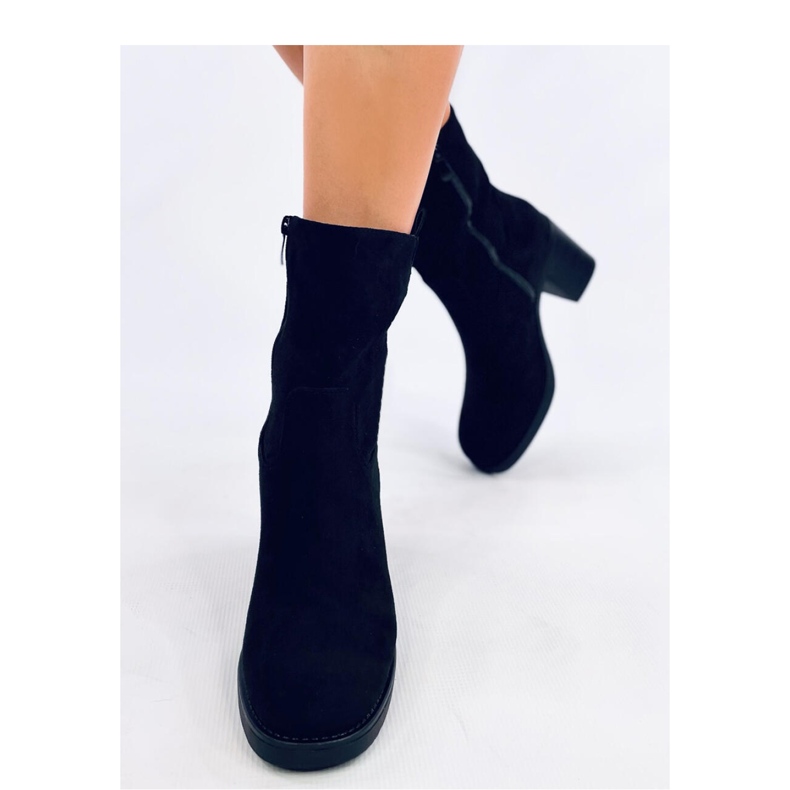 Salifi Bottines à talons larges noires - Inello le noir 2