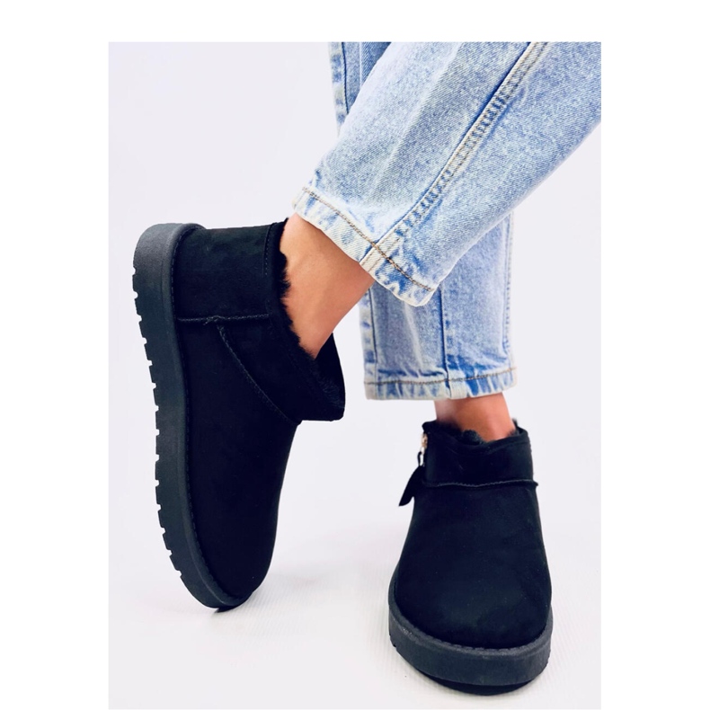 Pantalon court émeus avec fermeture éclair par Frankis Black - Inello noir 2