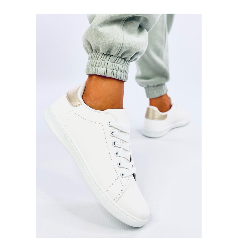 Baskets femme Wilder Gold - Inello blanche 2