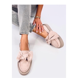 Mocassins Tempelton en daim rose avec noeud - Inello 2