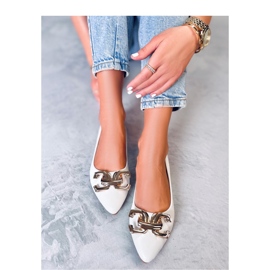 Ballerines élégantes à boucle Simona Blanc - Inello 1