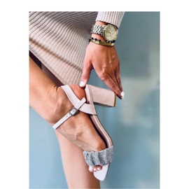 Sandales à talons larges Dash Nude - Inello beige 2 Sandales à talons larges Dash Nude - Inello beige 2