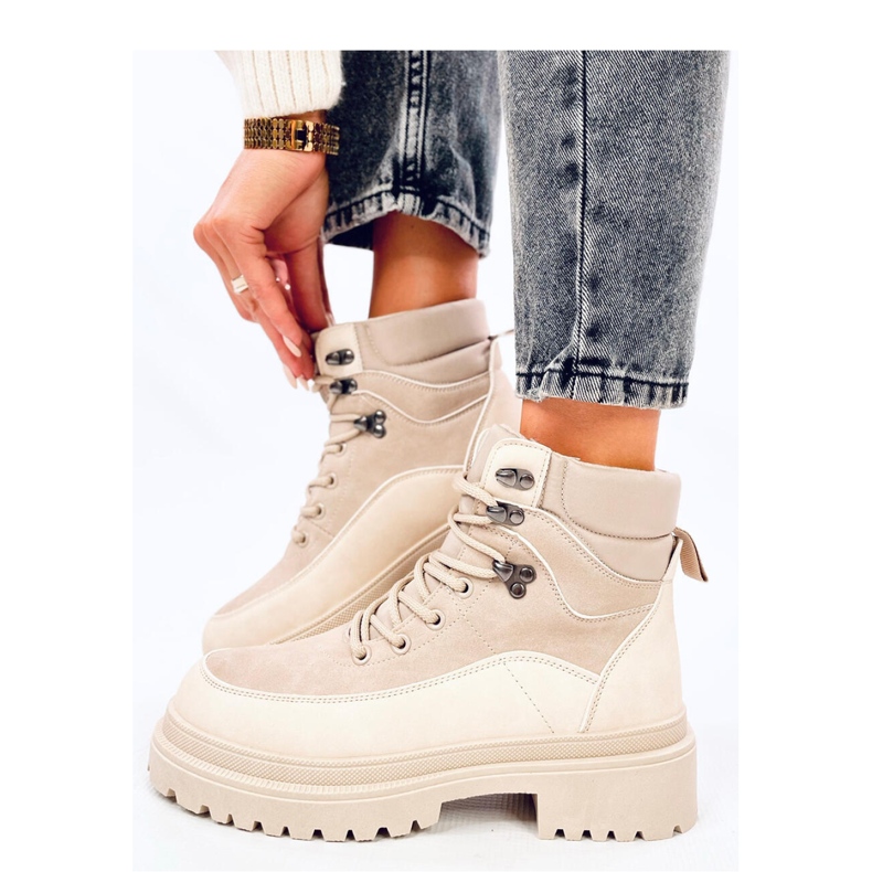 Mathen Bottines trappeur beige - Inello 1