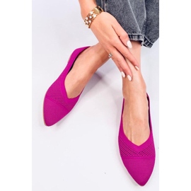 Ballerines ajourées amande Sotty Fuchsia - Inello rose 1