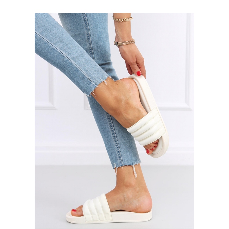 Sandale tongs femme Minno Blanc - Inello 1