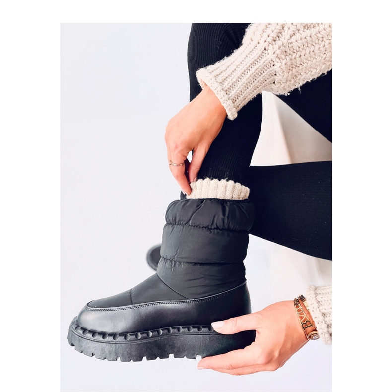 Javier Noir - Bottes de neige Inello en nylon le noir 1