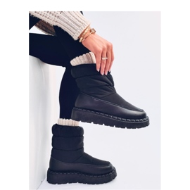 Javier Noir - Bottes de neige Inello en nylon le noir 2