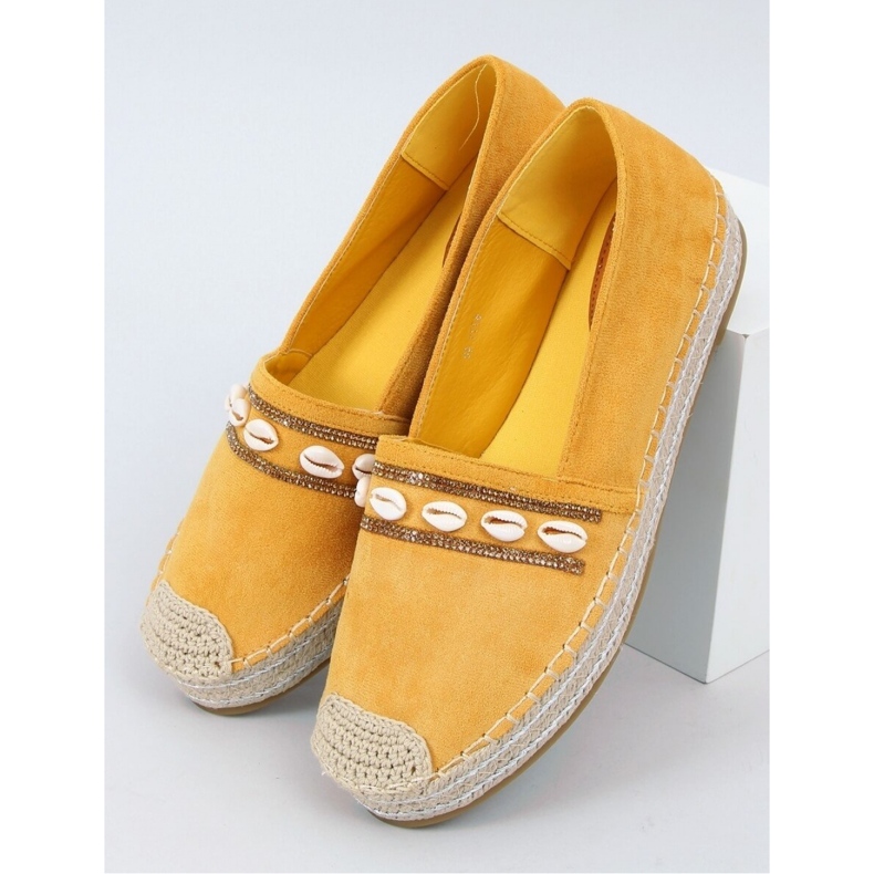 Espadrilles avec Coquillages Miel 6771 Jaune - Inello 1