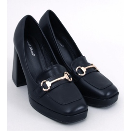 Albers Mocassins à talons noirs - Inello le noir 1
