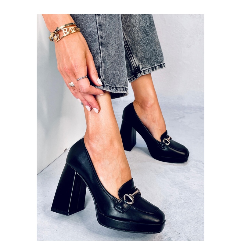 Albers Mocassins à talons noirs - Inello 2