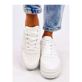 Baskets femme Clemons Allwhite - Inello blanche 1