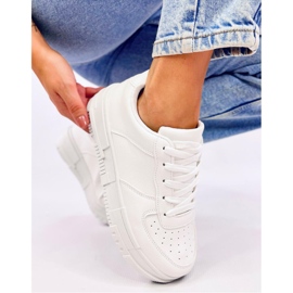 Baskets femme Clemons Allwhite - Inello blanc 2