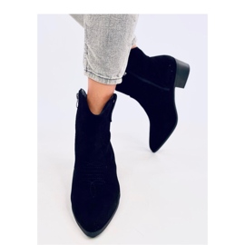 Santiags femme daim Poirot Noir - Inello le noir 2