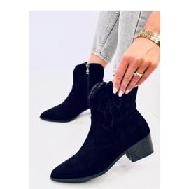 Santiags femme daim Poirot Noir - Inello le noir 3