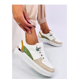 Baskets femme Asker Abricot - Inello beige 2