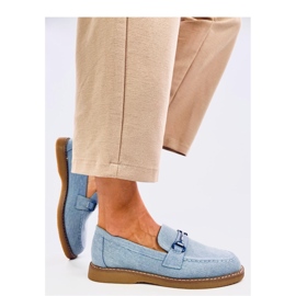 Mocassins pour femmes en daim par States Jeans - Inello bleu 3