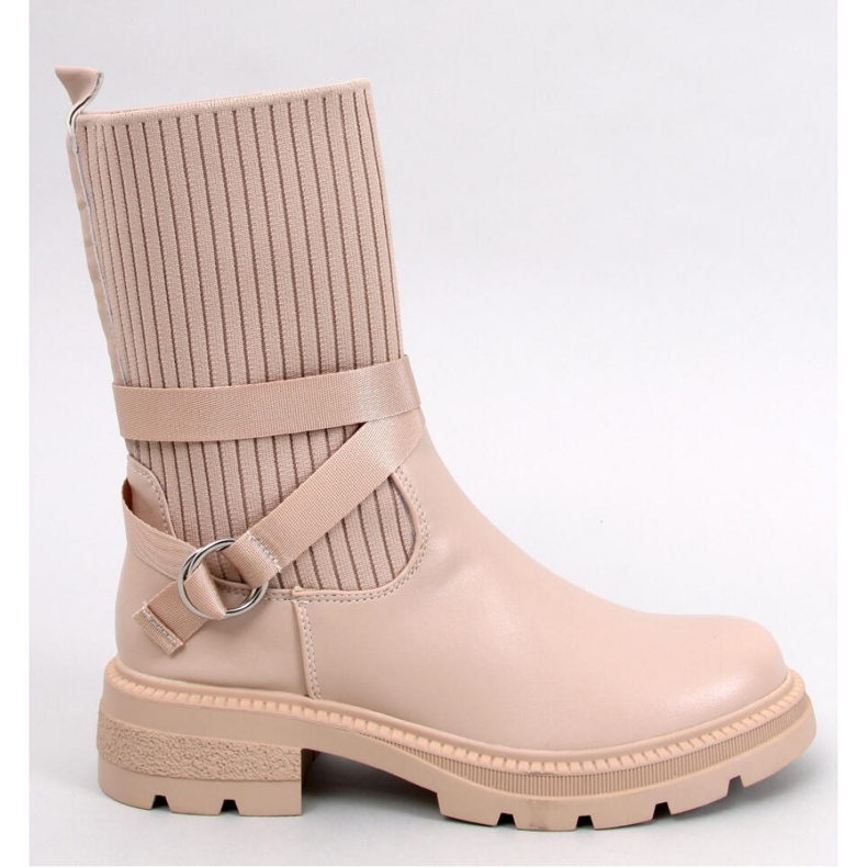 Shaffer Bottines kaki avec tige élastique - Inello beige 1 Shaffer Bottines kaki avec tige élastique - Inello beige 1