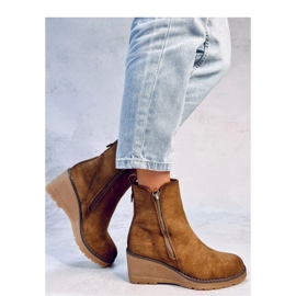 Bottines compensées Meyer Kaki - Inello brun 1