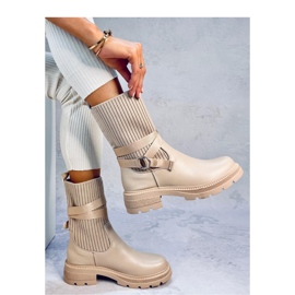 Shaffer Bottines kaki avec tige élastique - Inello beige 2