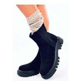 Swanson Bottines Chelsea montantes noires - Inello 2