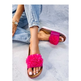 Sandale Tongs Fleur de Pêcher Fuchsia du Sud - Inello rose 1