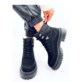 Mathen Bottines trappeur noires - Inello le noir 1