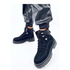 Mathen Bottines trappeur noires - Inello le noir 2