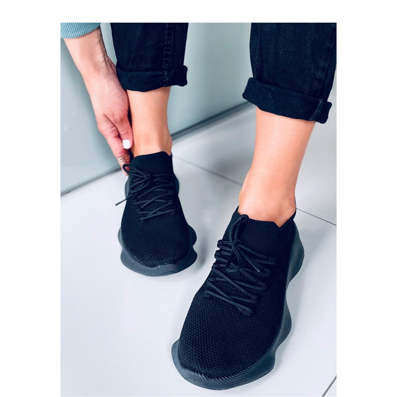 Chaussures de sport chaussettes Desire All Black - Inello le noir 2