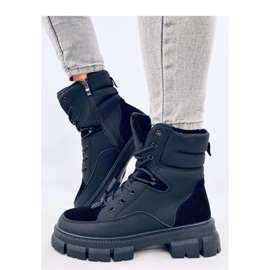 Torey Bottines isolées à lacets noires - Inello le noir 1