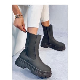 Bottines Chelsea hautes Faime Kaki - Inello vert 2