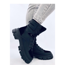Torey Bottines isolées à lacets noires - Inello le noir 3