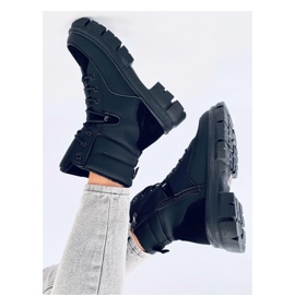 Torey Bottines isolées à lacets noires - Inello le noir 4