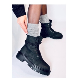 Bottines à lacets avec protecteur Simmo Black - Inello le noir 2