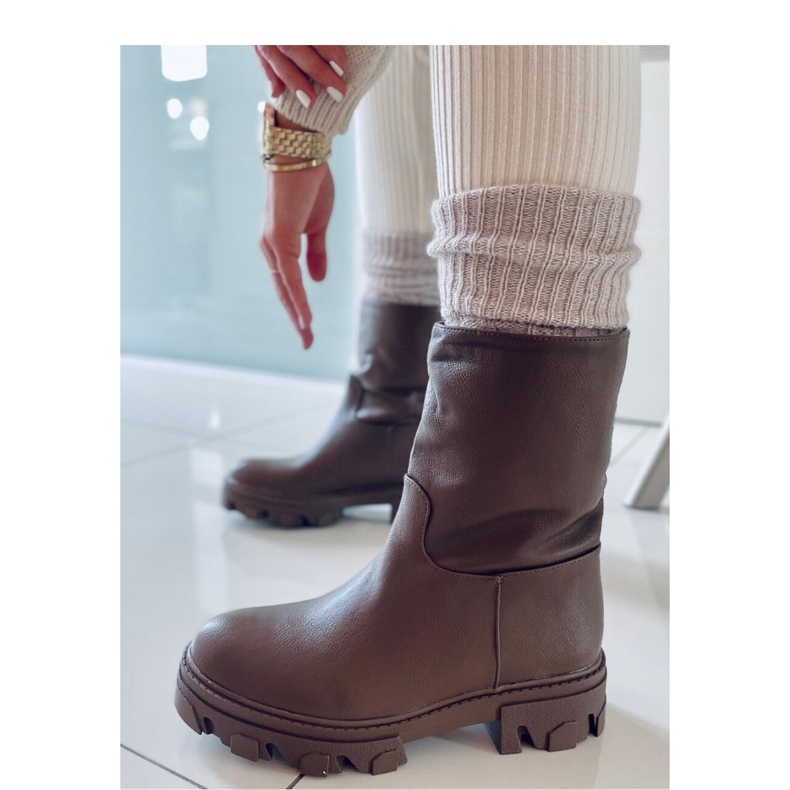 Bottines droites Bunton Army Green - Inello brun 2